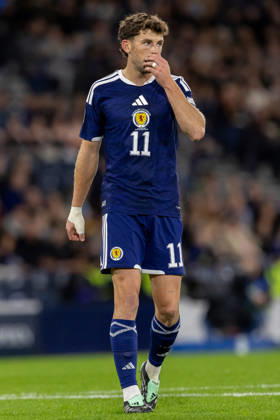Scotland v Slovenia, UEFA Nations League Ryan Christie of Scotland national team, Nationalteam during the UEFA Nations League League B Group B1 between Scotland and Slovenia. Barclays Hampden, Hampden Park, Glasgow, Scotland. 6 October 2026. Hampden Park Barclays Hampden Glasgow Scotland Editorial use only , Copyright: xColinxPoultneyx PSI-24964-0041