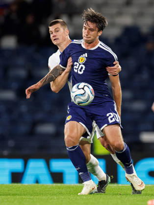 05.10.2026: Scotland v Slovenia: Kieron Bowie of Scotland and Jaka Bijol of Slovenia  Copyright: xWilliexVassx NINTCHDBPICT001113856510