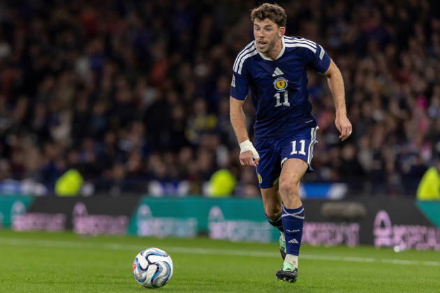 Scotland v Slovenia, UEFA Nations League Ryan Christie of Scotland national team, Nationalteam during the UEFA Nations League League B Group B1 between Scotland and Slovenia. Barclays Hampden, Hampden Park, Glasgow, Scotland. 6 October 2026. Hampden Park Barclays Hampden Glasgow Scotland Editorial use only , Copyright: xColinxPoultneyx PSI-24964-0054