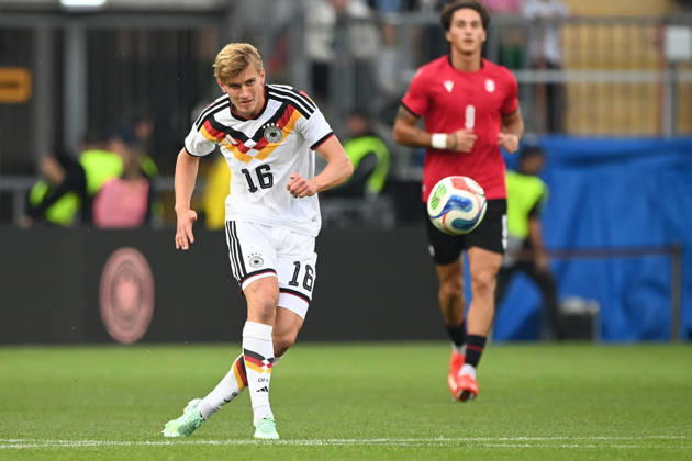 Aljoscha KEMLEIN (GER) Aktion, Einzelaktion Fussball Laenderspiel, U21, U 21 EM-Qualifikation, Deutschland - Georgien 2-0 am 06.10.2026, Schueco-Arena Bielefeld, Â