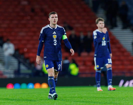 06.10.2026 Scotland v Slovenia, UEFA Nations League, League B Group 1 : Andrew Robertson at the end  Copyright: xKennyxRamsay.Scotlandx NINTCHDBPICT001113858747