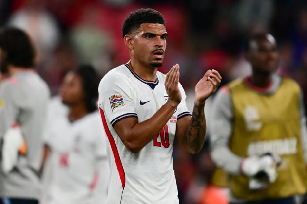 England v Czechia, UEFA Nations League England midfielder Morgan Gibbs-White (20) applauds the fans during the UEFA Nations League match between England and Czechia at Wembley Stadium, London, UK on 6 October 2026. London Wembley Stadium Greater London UK Editorial use only , Copyright: xDennisxGoodwinx PSI-24957-0068
