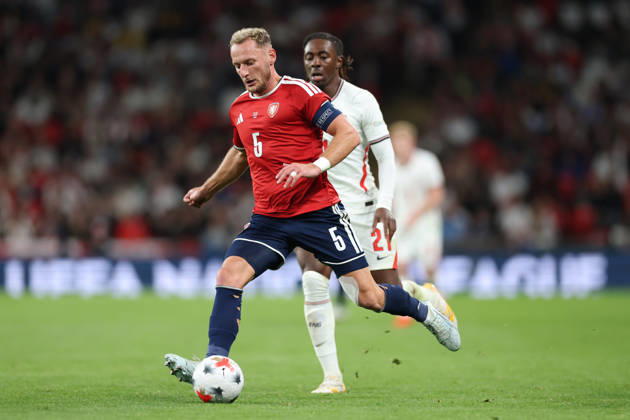 England v Czech Republic, UEFA Nations League Vladimir Coufal of Czech Republic during the England v Czech Republic UEFA Nations League Group 3 match at Wembley Stadium, London, England on 6 October 2026 Credit: Tiego Grenho Every Second Media Editorial use only. All images are copyright Every Second Media Limited. No images may be reproduced without prior permission. Copyright: xIMAGO EveryxSecondxMediax ESM-2201-0061 TiegoxGrenhox xEveryxSecondxMediax
