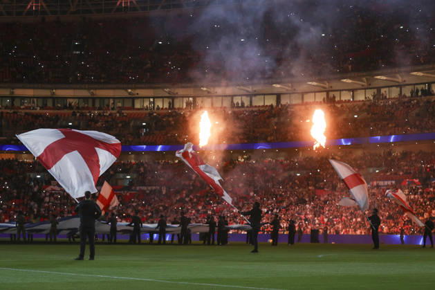 England v Czechia UEFA Nations League Pyrotechnics before the UEFA Nations League match at Wembley Stadium, London 06 10 2026 UK Newspapers OUT Copyright: xPaulxChestertonx FIL-24030-0066