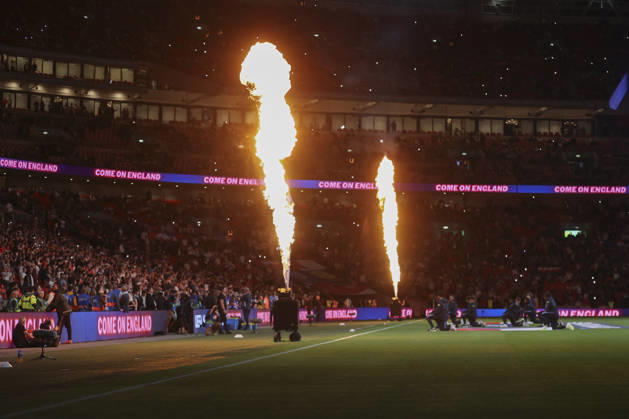 England v Czechia UEFA Nations League Pyrotechnics before the UEFA Nations League match at Wembley Stadium, London 06 10 2026 UK Newspapers OUT Copyright: xPaulxChestertonx FIL-24030-0069