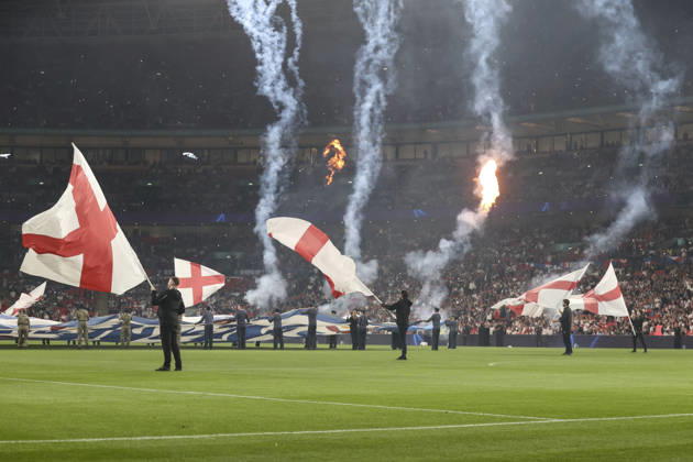 England v Czechia UEFA Nations League Pyrotechnics before the UEFA Nations League match at Wembley Stadium, London 06 10 2026 UK Newspapers OUT Copyright: xPaulxChestertonx FIL-24030-0070