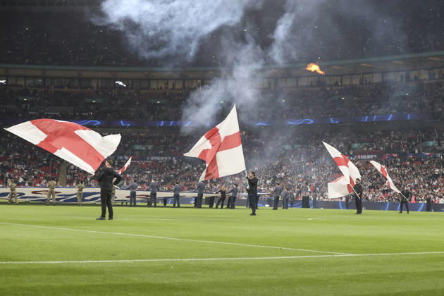 England v Czechia UEFA Nations League Pyrotechnics before the UEFA Nations League match at Wembley Stadium, London 06 10 2026 UK Newspapers OUT Copyright: xPaulxChestertonx FIL-24030-0071