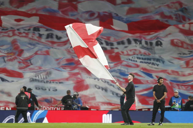 England v Czechia UEFA Nations League Flags being waved before the UEFA Nations League match at Wembley Stadium, London 06 10 2026 UK Newspapers OUT Copyright: xPaulxChestertonx FIL-24030-0073