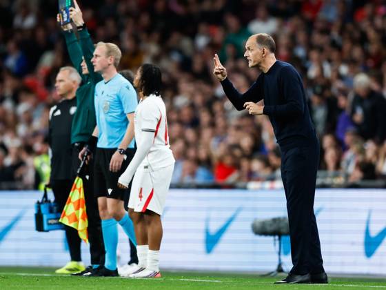 England Head Coach Thomas Tuchel signals and gives his players instructions as Rio Ngumoha of England is substituted on England v Czechia, UEFA Nations League, Football, Wembley Stadium, London, UK - 06 Oct 2026London Wembley Stadium United Kingdom  Copyright: xMattxImpey Shutterstockx 17188908gv