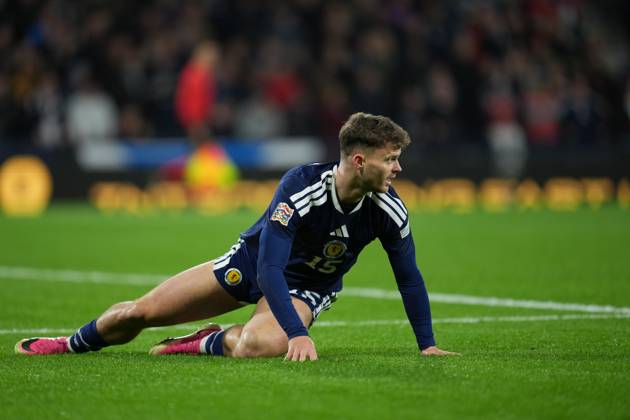 Josh McPake of Scotland Scotland v Slovenia, Football, UEFA Nation s League, Group B1, Hampden Park, Glasgow, UK, Hampden Park, Glasgow, Scotland, Scotland, UK - 06 Oct 2026Glasgow Hampden Park Scotland United Kingdom Copyright: xStuartxWallace Shutterstockx 17189021bx