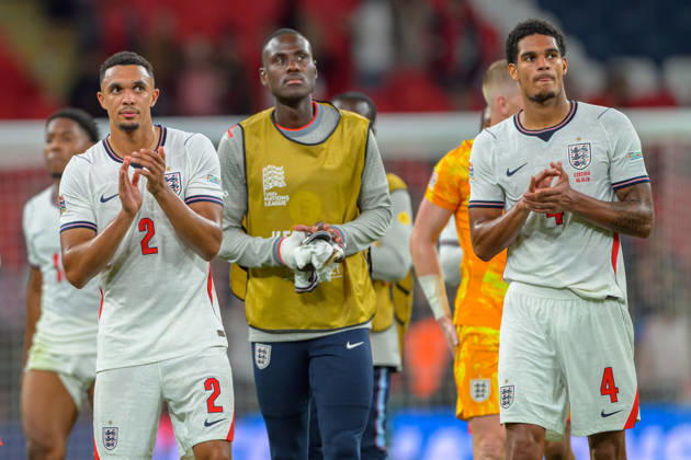 LONDON, ENGLAND OCTOBER 06 - Players of England claps fans after the UEFA Nations League game between England and Czechia at Wembley Stadium on October 06, 2026 in London, England. (Photo by Keeran Marquis Sports Press Photo) Copyright: xKeeranxMarquis SPPx Sportspressphoto_SPR247419