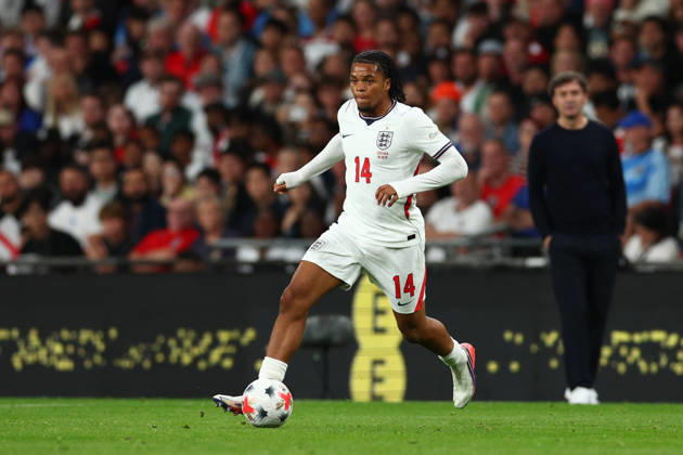UEFA Nations League: England v Czech Republic LONDON, UK - 6th Oct 2026: Rio Ngumoha of England in action during the UEFA Nations League Group A3 match between England and Czech Republic at Wembley Stadium London Wembley Stadium England United Kingdom Copyright: xCraigxMercerx xPeakxActionxPhotosx