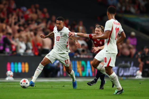 UEFA Nations League: England v Czech Republic LONDON, UK - 6th Oct 2026: Morgan Rogers of England in action during the UEFA Nations League Group A3 match between England and Czech Republic at Wembley Stadium London Wembley Stadium England United Kingdom Copyright: xCraigxMercerx xPeakxActionxPhotosx
