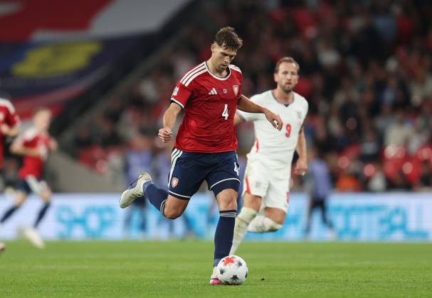 UEFA Nations League - England v Czechia LONDON, ENGLAND, OCTOBER 6: Robin Hranac of Czechia national team, Nationalteam on the ball during The UEFA Nations League match in Group A3 between England v Czechia at Wembley Stadium, London, England, on October 6. (Photo by Daniel Weir) London Wembley Stadium England Copyright: xDanielxWeir SportsxPressxPhotox Sportspressphoto_SPR247482