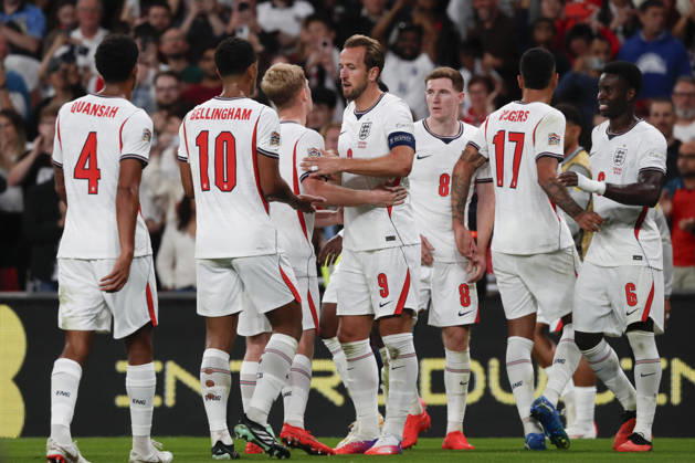 England v Czechia UEFA Nations League Harry Kane of England celebrates scoring his side™s 3rd goal during the UEFA Nations League match at Wembley Stadium, London 06 10 2026 UK Newspapers OUT Copyright: xPaulxChestertonx FIL-24030-0172