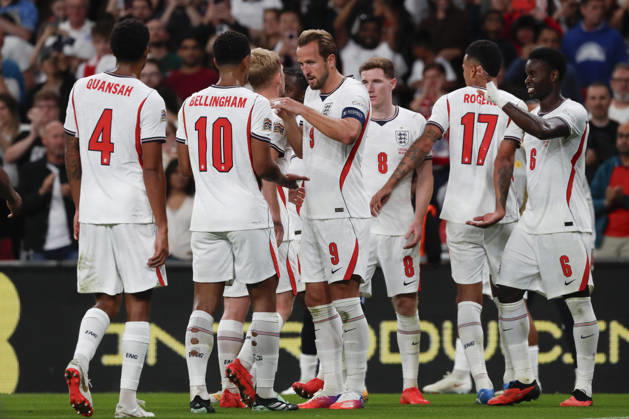 England v Czechia UEFA Nations League Harry Kane of England celebrates scoring his side™s 3rd goal during the UEFA Nations League match at Wembley Stadium, London 06 10 2026 UK Newspapers OUT Copyright: xPaulxChestertonx FIL-24030-0173