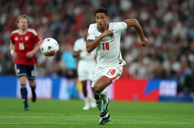 Jude Bellingham of England England v Czech Republic - UEFA Nations League - League A - Group 3. Football. Wembley Stadium, London, UK. 6 OCT 2026Wembley Wembley Stadium LONDON United Kingdom  Copyright: xJASONPIX Shutterstockx 17189001ca
