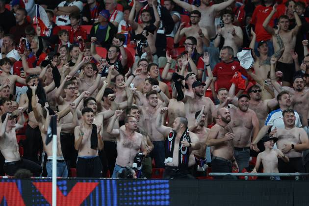 Czechia supporters England v Czech Republic - UEFA Nations League - League A - Group 3. Football. Wembley Stadium, London, UK. 6 OCT 2026Wembley Wembley Stadium LONDON United Kingdom  Copyright: xJASONPIX Shutterstockx 17189001bt