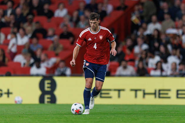 England v Czechia UEFA Nations League, Tuesday 6th October 2026: Robin Hranac of Czechia on the ball during the UEFA Nations League Group C Fixture between England and Czechia at Wembley Stadium, Wembley in London, England. (Photo by Alex Ferrelly Sports Press Photo) Copyright: xAlexxFerrelly SportsxPressxPhotox Sportspressphoto_SPR247571