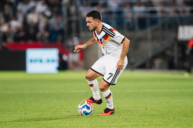 U21, U 21 EM-Qualifikation: Deutschland - Georgien, 06.10.2026 Arijon Ibrahimović (Deutschland, 7) Freistelleri; Fußball, EM-Qualifikation U 21, 10. Spieltag: Deutschland vs. Georgien am 06.10.2026, Bielefeld DFB REGULATIONS PROHIBIT ANY USE OF PHOTOGRAPHS AS IMAGE SEQUENCES AND OR QUASI-VIDEO. Copyright: xBEAUTIFULxSPORTS Tonhäuserx