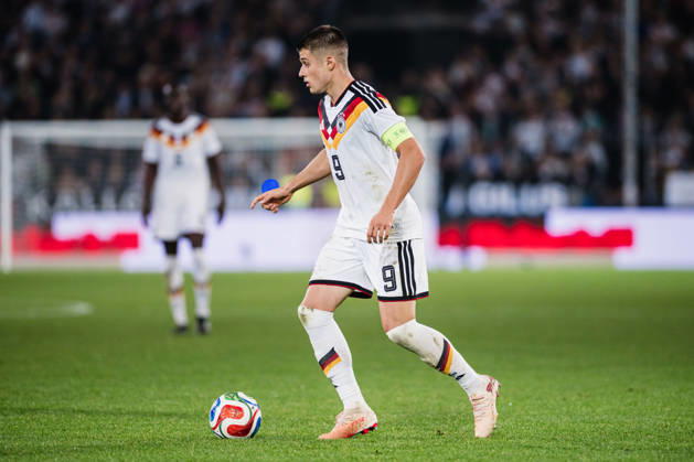 U21, U 21 EM-Qualifikation: Deutschland - Georgien, 06.10.2026 Nicolò Tresoldi (Deutschland, 9), Freisteller; Fußball, EM-Qualifikation U 21, 10. Spieltag: Deutschland vs. Georgien am 06.10.2026, Bielefeld DFB REGULATIONS PROHIBIT ANY USE OF PHOTOGRAPHS AS IMAGE SEQUENCES AND OR QUASI-VIDEO. Copyright: xBEAUTIFULxSPORTS Tonhäuserx