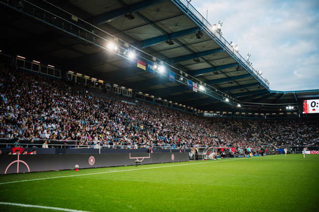 U21, U 21 EM-Qualifikation: Deutschland - Georgien, 06.10.2026 Rekordkulisse in Bielefeld, Zuschauerrang während des Spiels; Fußball, EM-Qualifikation U 21, 10. Spieltag: Deutschland vs. Georgien am 06.10.2026, Bielefeld DFB REGULATIONS PROHIBIT ANY USE OF PHOTOGRAPHS AS IMAGE SEQUENCES AND OR QUASI-VIDEO. Copyright: xBEAUTIFULxSPORTS Tonhäuserx