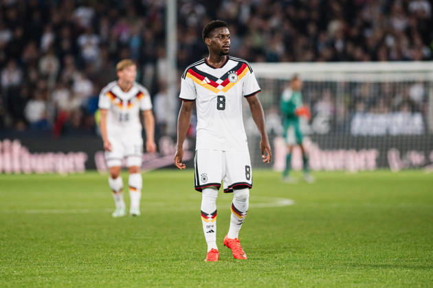U21, U 21 EM-Qualifikation: Deutschland - Georgien, 06.10.2026 Noel Aseko (Deutschland, 8) Freisteller; Fußball, EM-Qualifikation U 21, 10. Spieltag: Deutschland vs. Georgien am 06.10.2026, Bielefeld DFB REGULATIONS PROHIBIT ANY USE OF PHOTOGRAPHS AS IMAGE SEQUENCES AND OR QUASI-VIDEO. Copyright: xBEAUTIFULxSPORTS Tonhäuserx