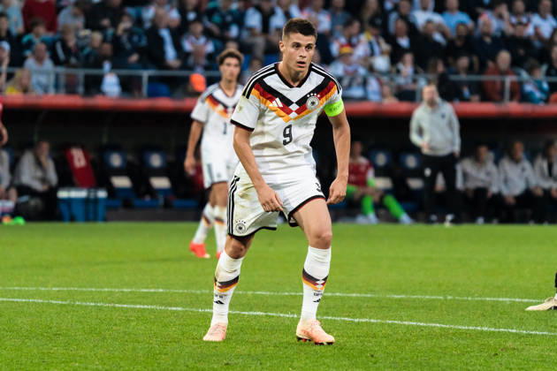 Deutschland: U21, U 21 EM-Qualifikation 2026 2027, Deutschland U21 vs. Georgien U21, Nationalmannschaft, DFB Länderspiel Dienstag 07.10.2026, Schüco Arena, Bielefeld Nicolo Tresoldi Copyright: xCelinaxLeiersx
