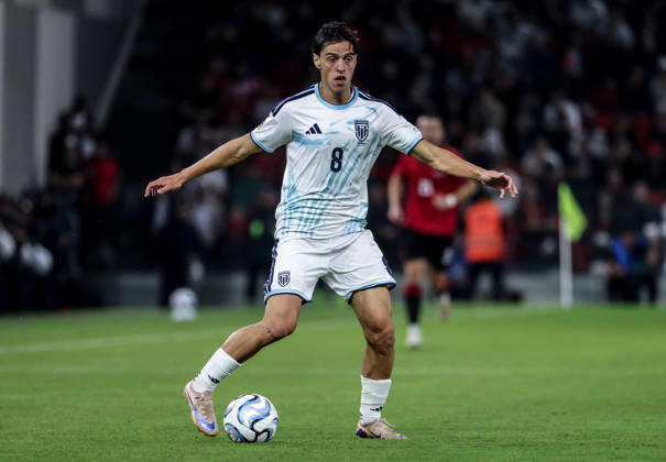 Albania vs San Marino UEFA Nations League 2026-2027 Group C1 Lorenzo Capicchioni of San Marino in action during the UEFA Nations League 2026-2027 group phase match between Albania and San Marino in Tirana, Albania on October 6, 2026 Tirana Albania Copyright: xArmandoxBabanix