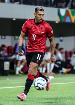 Albania vs San Marino UEFA Nations League 2026-2027 Group C1 Myrto Ozuni of Albania in action during the UEFA Nations League 2026-2027 group phase match between Albania and San Marino in Tirana, Albania on October 6, 2026 Tirana Albania Copyright: xArmandoxBabanix