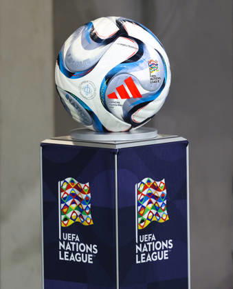 Albania vs San Marino UEFA Nations League 2026-2027 Group C1 The official ball of the game prior to the UEFA Nations League 2026-2027 group phase match between Albania and San Marino in Tirana, Albania on October 6, 2026 Tirana Albania Copyright: xArmandoxBabanix