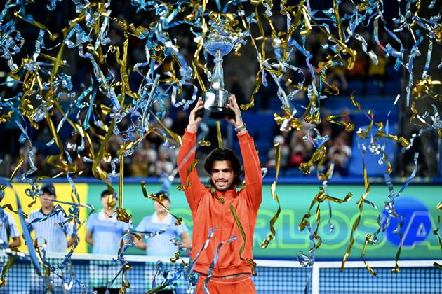 Carlos ALCARAZ (ESP), OCTOBER 6, 2026 - Tennis : Kinoshita Group Japan Open Tennis Championships 2026 Men s Singles award ceremony at Ariake Coliseum, Tokyo, Japan. Noxthirdxpartyxsales aflo_353761749 KenjiroxMatsuox