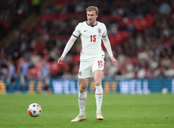 England v Czechia 06 October 2026, London - International Football - UEFA Nations League - England v Czechia - Jarrad Branthwaite of England - Photo: Charlotte Wilson Offside. London UK Copyright: xCharlottexWilsonx xOffsidexOffside