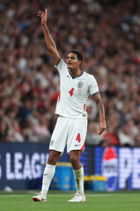 England v Czechia 06 October 2026, London - International Football - UEFA Nations League - England v Czechia - Jarell Quansah of England - Photo: Charlotte Wilson Offside. London UK Copyright: xCharlottexWilsonx xOffsidexOffside