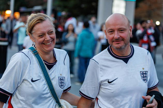 England v Czechia UEFA Nations League, Tuesday 6th October 2026: England fans before kick off during the UEFA Nations League Group C Fixture between England and Czechia at Wembley Stadium, Wembley in London, England. (Photo by Alex Ferrelly Sports Press Photo) Copyright: xAlexxFerrelly SportsxPressxPhotox Sportspressphoto_SPR247657