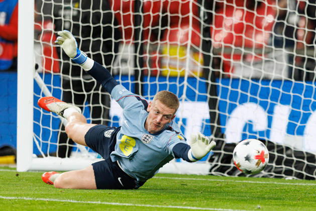 England v Czechia UEFA Nations League, Tuesday 6th October 2026: Jordan Pickford of England warms up during the UEFA Nations League Group C Fixture between England and Czechia at Wembley Stadium, Wembley in London, England. (Photo by Alex Ferrelly Sports Press Photo) Copyright: xAlexxFerrelly SportsxPressxPhotox Sportspressphoto_SPR247663