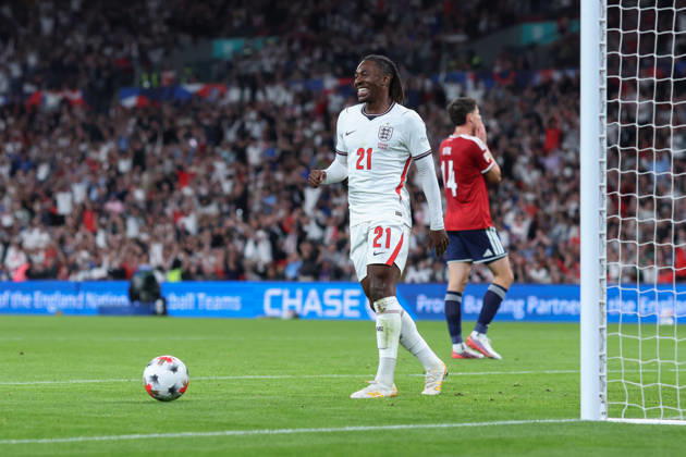 England v Czechia 06 October 2026, London - International Football - UEFA Nations League - England v Czechia - Eberechi Eze of England pulls a face after Czechia score an own goal - Photo: Charlotte Wilson Offside. London UK Copyright: xCharlottexWilsonx xOffsidexOffside