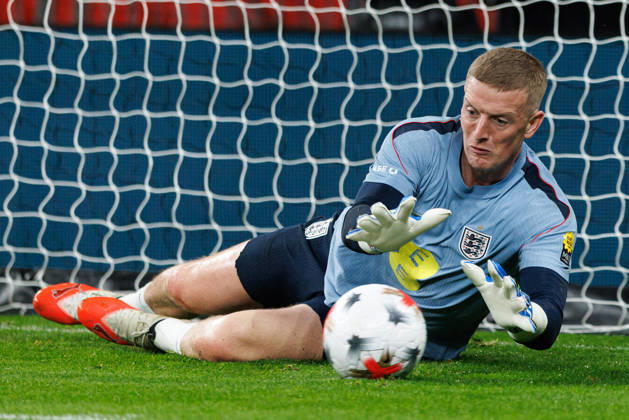 England v Czechia UEFA Nations League, Tuesday 6th October 2026: Jordan Pickford of England warms up during the UEFA Nations League Group C Fixture between England and Czechia at Wembley Stadium, Wembley in London, England. (Photo by Alex Ferrelly Sports Press Photo) Copyright: xAlexxFerrelly SportsxPressxPhotox Sportspressphoto_SPR247667