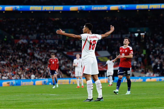 England v Czechia UEFA Nations League, Tuesday 6th October 2026: Jude Bellingham of England calls for the ball during the UEFA Nations League Group C Fixture between England and Czechia at Wembley Stadium, Wembley in London, England. (Photo by Alex Ferrelly Sports Press Photo) Copyright: xAlexxFerrelly SportsxPressxPhotox Sportspressphoto_SPR247718