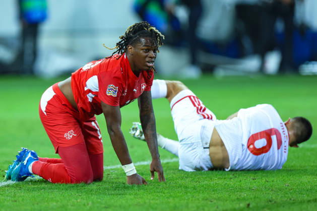 LUCERNE, SWITZERLAND - OCTOBER 06: Winsley Boteli Mokango (19, Switzerland) during the UEFA Nations League match between Switzerland and North Macedonia at thermoplan arena on October 6, 2026 in Lucerne, Switzerland. Copyright: xUrsxOttigerx xSPPx Sportspressphoto_SPR247762
