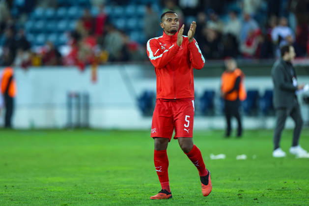 LUCERNE, SWITZERLAND - OCTOBER 06: Manuel Akanji (5, Switzerland) during the UEFA Nations League match between Switzerland and North Macedonia at thermoplan arena on October 6, 2026 in Lucerne, Switzerland. Copyright: xUrsxOttigerx xSPPx Sportspressphoto_SPR247779