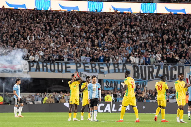 BUENOS AIRES, ARGENTINA - OCTOBER 06: Lionel Messi of Argentina reacts during the International Friendly, Länderspiel, Nationalmannschaft football match between Argentina and Benin at Estadio Monumental Antonio V. Liberti on October 06, 2026 in Buenos Aires, Argentina. (Photo by Richard Callis Sports Press Photo) Copyright: xRichardxCallis SportsxPressxPhotox Sportspressphoto_SPR247808