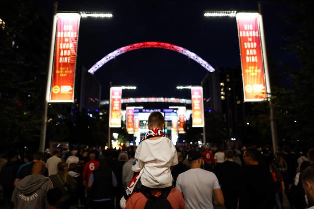 England v Czech Republic 06 October 2026, London - UEFA Nations League - England v Czech Republic - England fans on Wembley Way - Photo: Jacques Feeney Offside. London UK Copyright: xJacquesxFeeneyx xOffsidexOffside