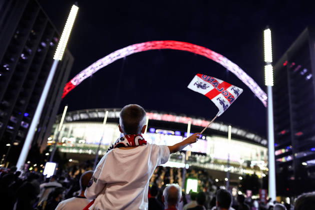 England v Czech Republic 06 October 2026, London - UEFA Nations League - England v Czech Republic - England fans on Wembley Way - Photo: Jacques Feeney Offside. London UK Copyright: xJacquesxFeeneyx xOffsidexOffside