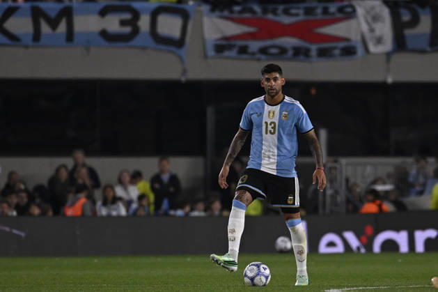 BUENOS AIRES, ARGENTINA - OCTOBER 06: Cristian Romero of Argentina national team, Nationalteam during the International Friendly, Länderspiel, Nationalmannschaft match between Argentina and Benin at Estadio Mas Monumental on October 06, 2026 in Buenos Aires, Argentina. Photo by SFSI Argentina National team v Benin Copyright: xSFSIx