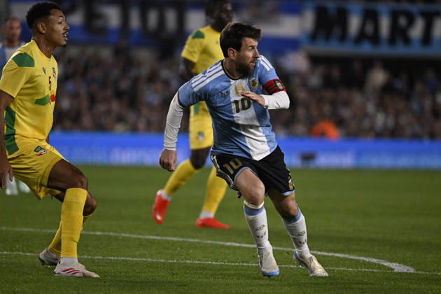 BUENOS AIRES, ARGENTINA - OCTOBER 06: Lionel Messi of Argentina national team, Nationalteam during the International Friendly, Länderspiel, Nationalmannschaft match between Argentina and Benin at Estadio Mas Monumental on October 06, 2026 in Buenos Aires, Argentina. Photo by SFSI Argentina National team v Benin Copyright: xSFSIx