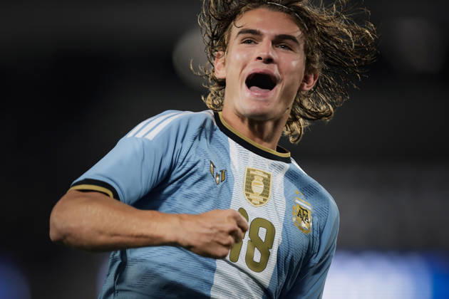 nico paz Argentina vs Benin.Segunda entrega Foto: FOTOBAIRES Ultimo partido de Lionel Messi en la Seleccion Argentina Copyright: xNICOLASxABOAFxNICOLASxABOAFx