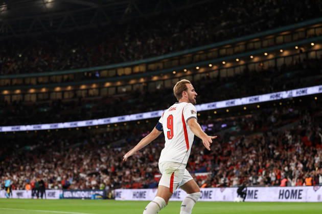 England v Czech Republic 06 October 2026, London - UEFA Nations League - England v Czech Republic - Harry Kane of England celebrates their third goal - Photo: Jacques Feeney Offside. London UK Copyright: xJacquesxFeeneyx xOffsidexOffside