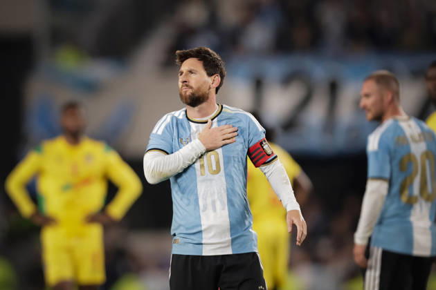 MESSI Argentina vs Benin.Segunda entrega Foto: FOTOBAIRES Ultimo partido de Lionel Messi en la Seleccion Argentina Copyright: xNICOLASxABOAFxNICOLASxABOAFx