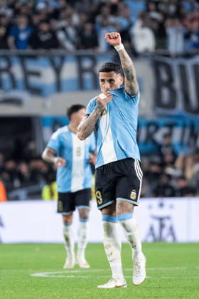 BUENOS AIRES, ARGENTINA - OCTOBER 06: Nicolas Otamendi of Argentina celebrates after scoring the team s first goal during the International Friendly, Länderspiel, Nationalmannschaft football match between Argentina and Benin at Estadio Monumental Antonio V. Liberti on October 06, 2026 in Buenos Aires, Argentina. (Photo by Richard Callis Sports Press Photo) Copyright: xRichardxCallis SportsxPressxPhotox Sportspressphoto_SPR247903